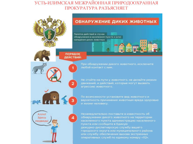 Усть-илимская межрайонная природоохранная прокуратура разъясняет.